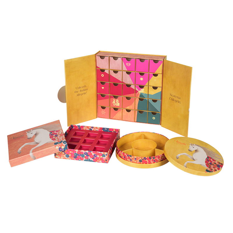 堅い二重ドアのチョコレートの包装箱