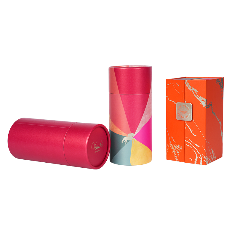 硬いリフトオフ蓋（天と地）の丸いチョコレートボックス