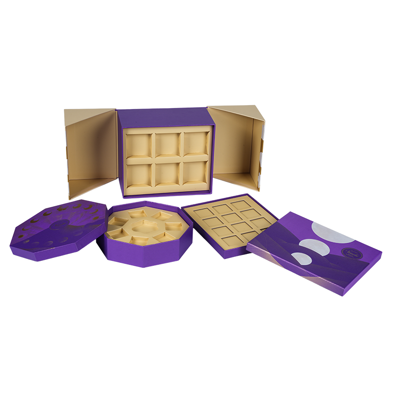 堅い二重ドアのチョコレートの包装箱