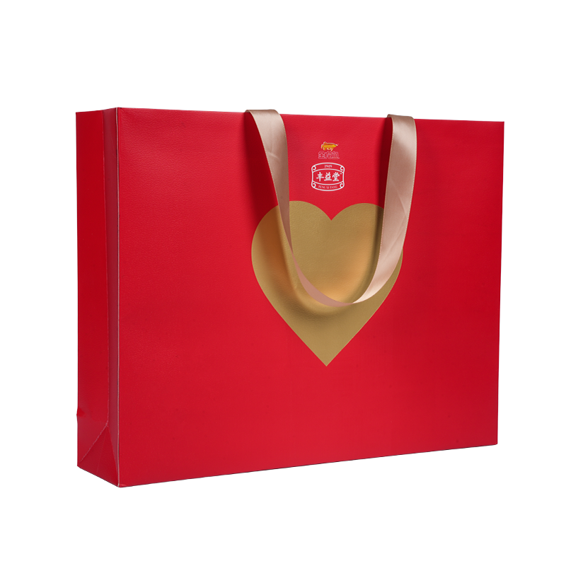 食用油用の防水&ホットスタンプクラフト紙キャリーバッグ