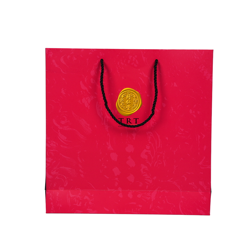 健康補助食品用の縦型ホワイトカードストックキャリーバッグ