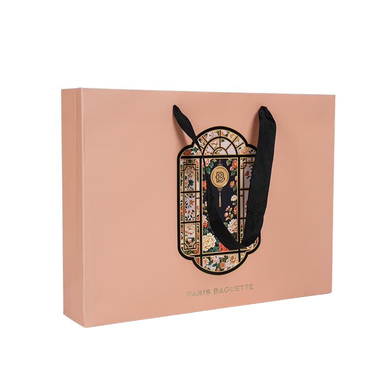 耐水性ハンドルクラフト/白いボール紙ケーキキャリーバッグ