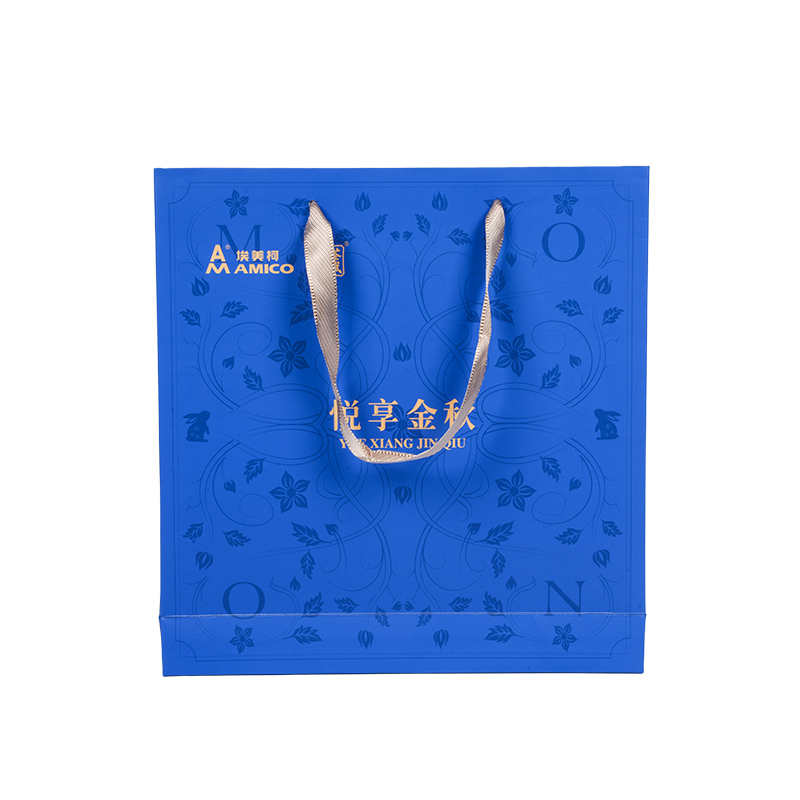 ホリデーをテーマにした縦型クラフト紙トートバッグ