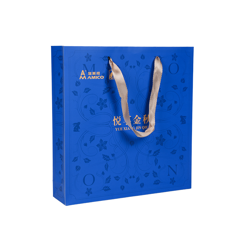 ホリデーをテーマにした縦型クラフト紙トートバッグ