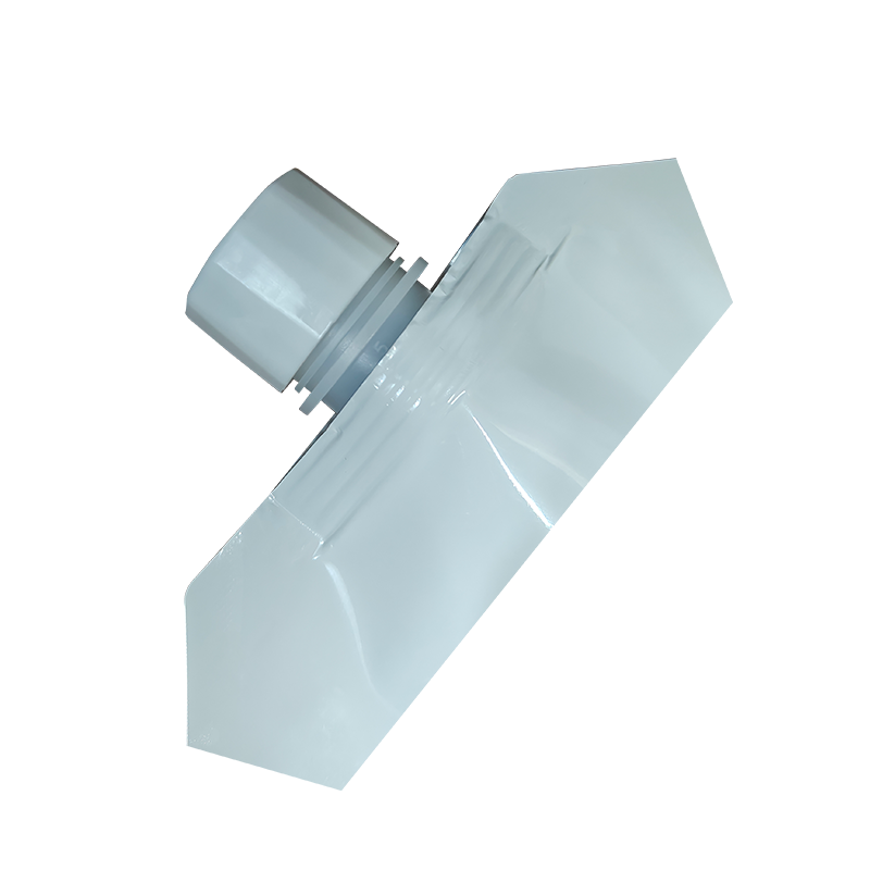 ソロスワールトップポーチ — ホワイト半透明スタンドアップバッグ