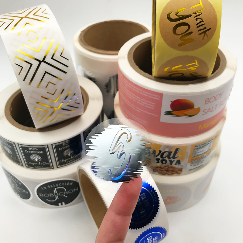 コーティングされた紙粘着ラベル