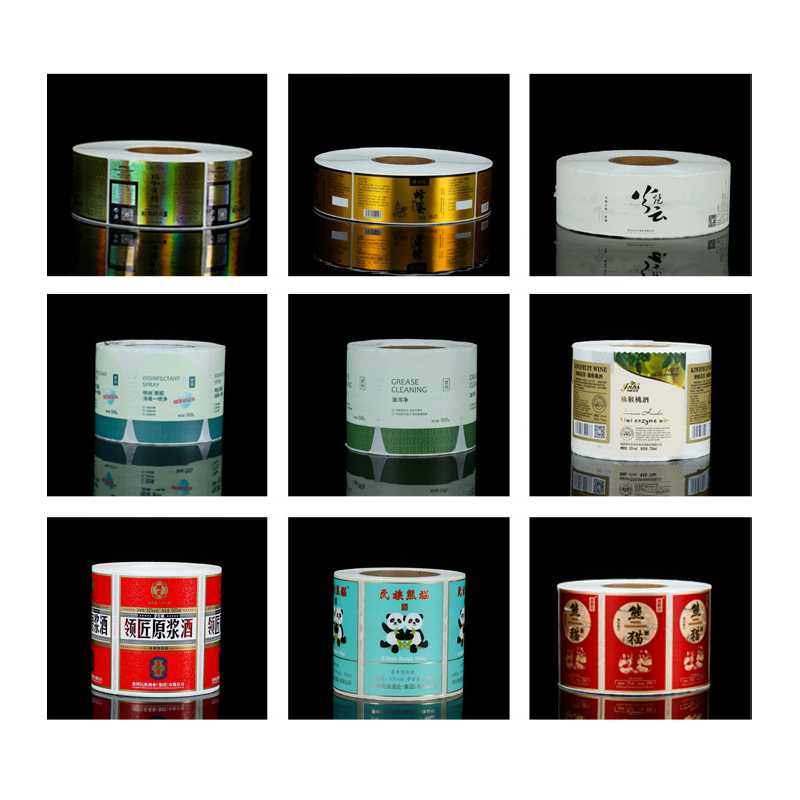 マットホイルエンボス加工ワインボトルラベル