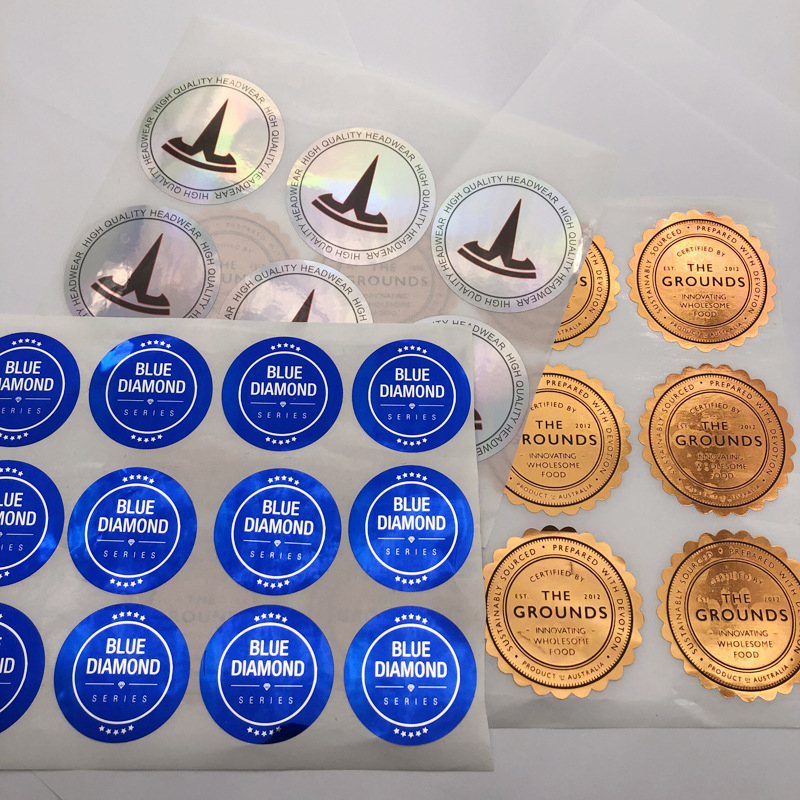 マットホイルエンボス加工ワインボトルラベル