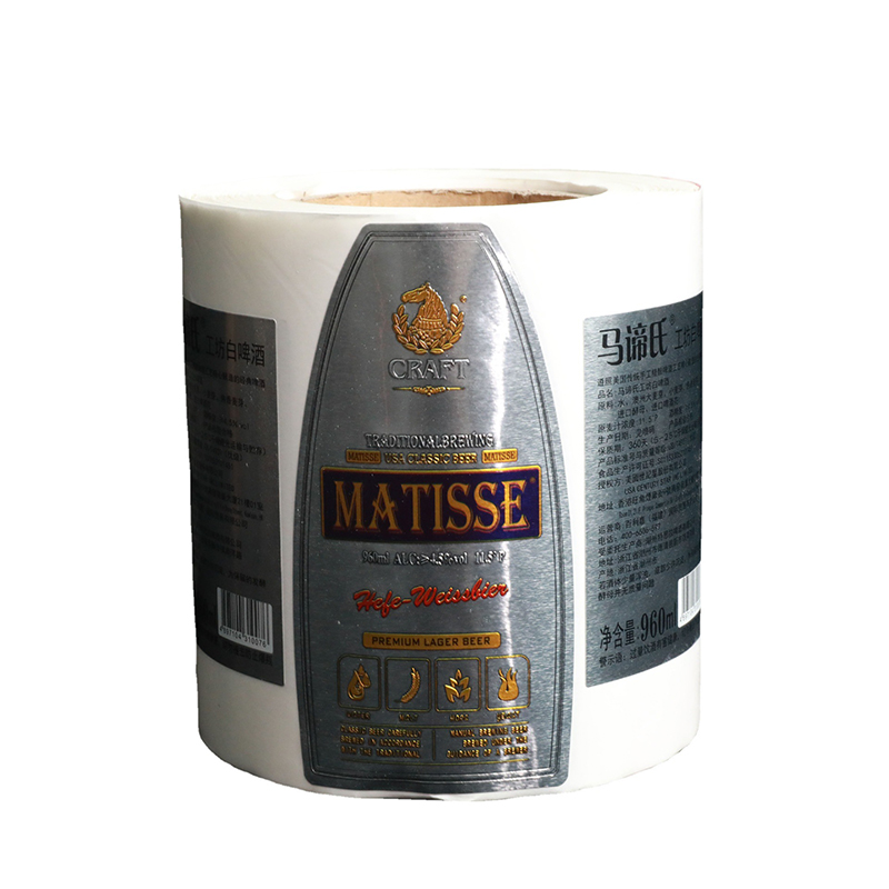 マットホイルエンボス加工ワインボトルラベル