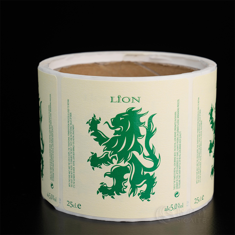 マットホイルエンボス加工ワインボトルラベル